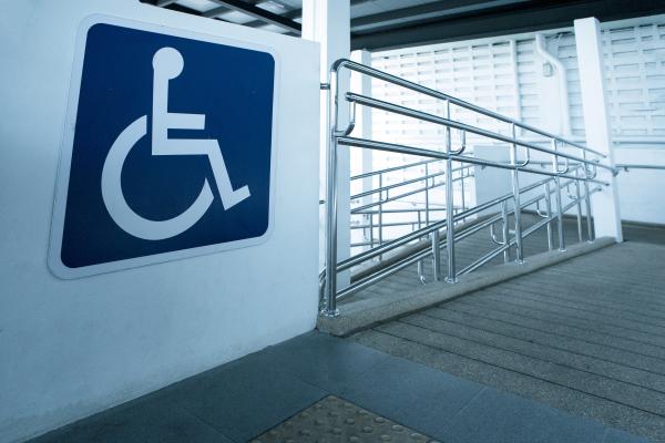 Accessibility Sign and ramp