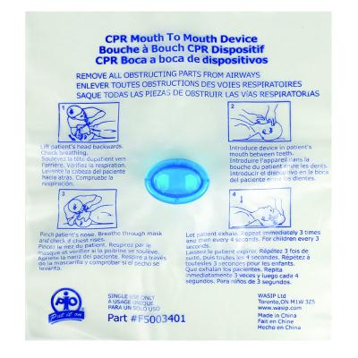 CPR Faceshield with One Way Valve, 12/Pack